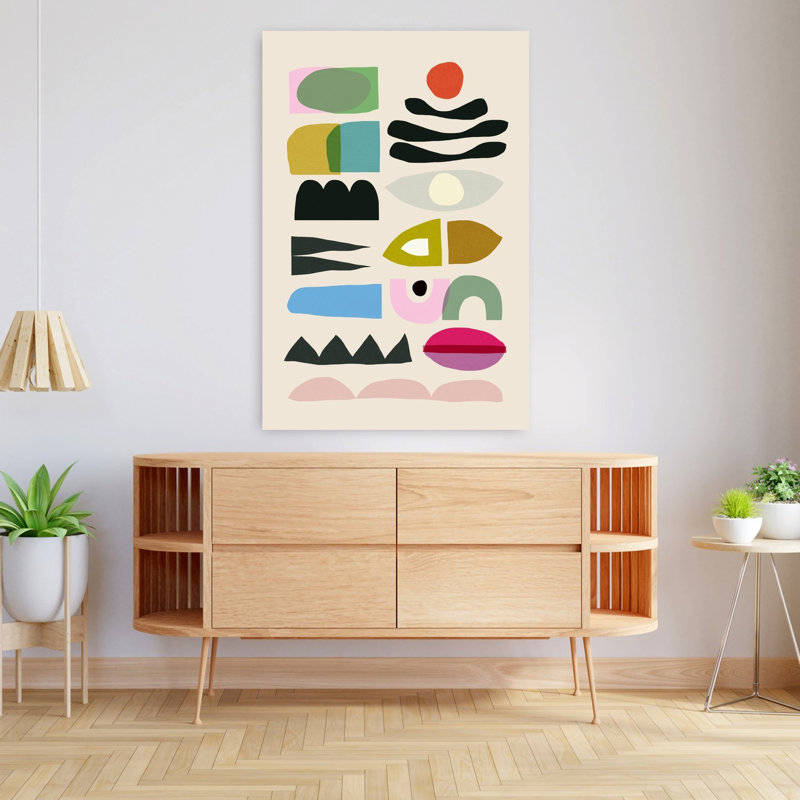 Art contemporain, art contemporain abstrait, H 48 po x l 32 po