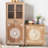 Retro Burlywood Solid Wood China Cabinet