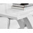 Edzard Chrome & White High Gloss Dining Table Set with 4 Luxury Velvet Dining Chairs-1068363442