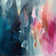 Desyree Blue And Pink Spatula Abstract - Print on Canvas