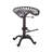 Dicle Swivel Iron Adjustable Height Counter Stool with Iron Frame-1926802422