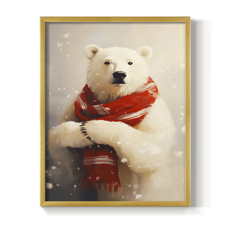 Art des Fêtes de Noël - série 2 - Cxxxx, reproduction encadrée - bois massif, H 11 po x l 9 po, Doré