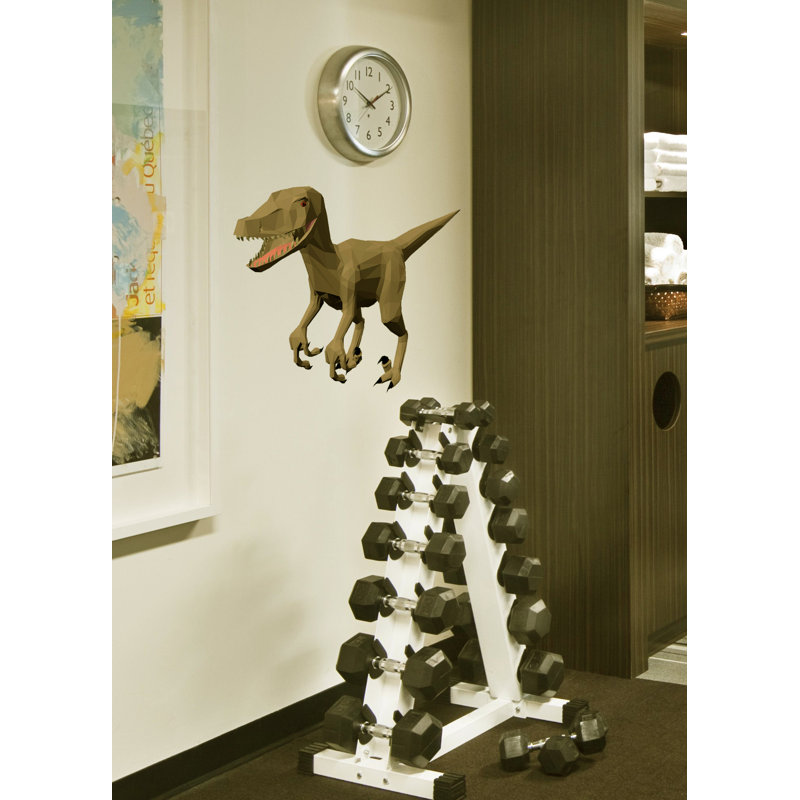 Décalcomanie murale dinosaure polygonal, H 22 po x l 28 po