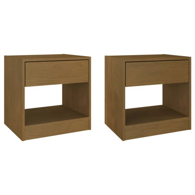 Giggetts 40cm W Solid Wood Bedside Table