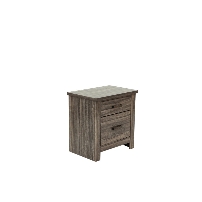 Table de chevet en chêne gris 24 po x 16 po x 24 po, matériau en bois 24 po x 16 po H 24 po, séduisant