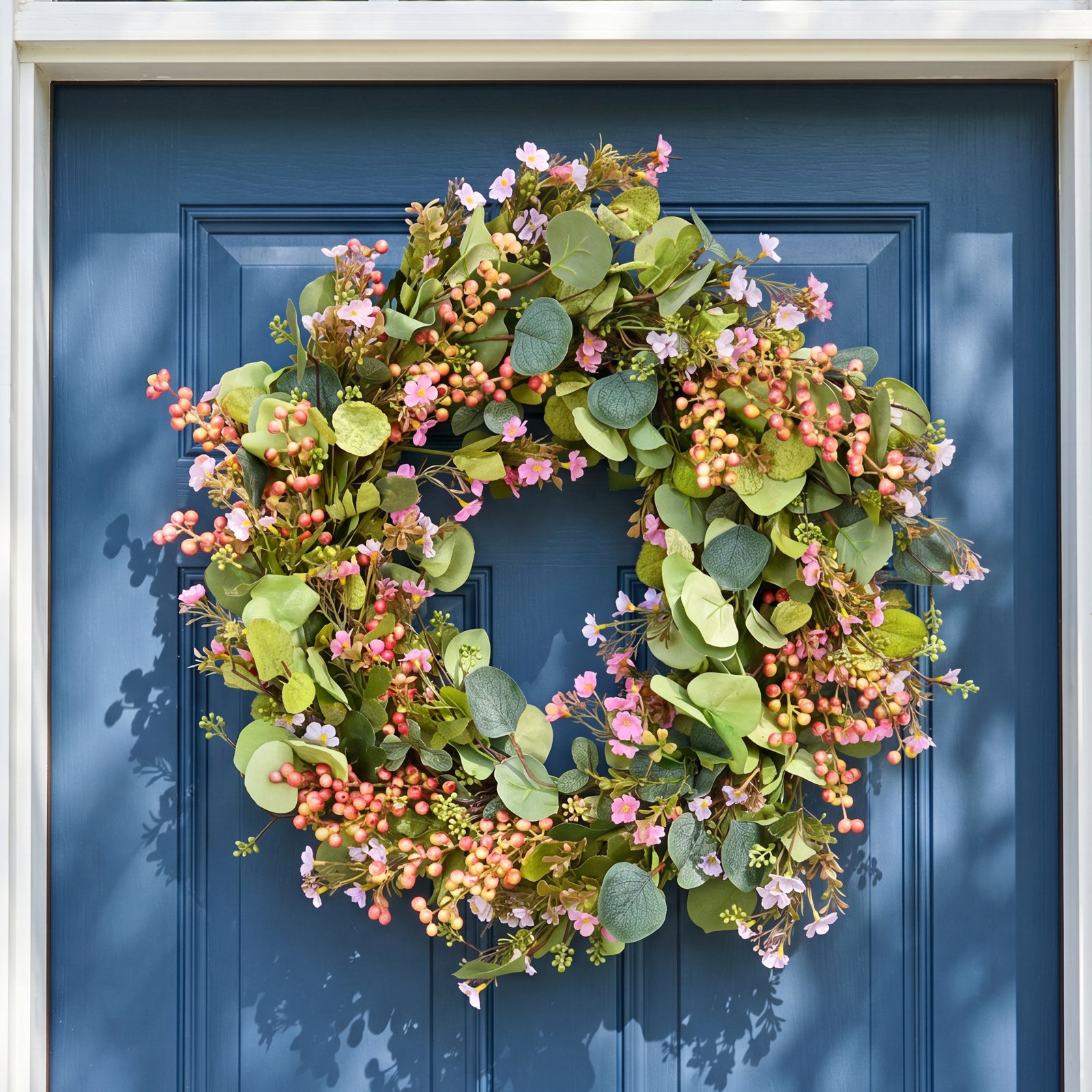 24" Wildflower Thanksgiving Front Door Wreath