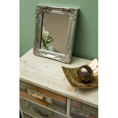 Ethelsville Wood Flat Wall Mirror