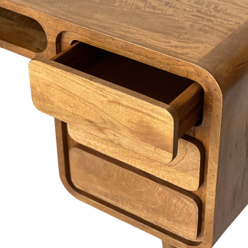 Libman Solid Wood Writing Desk, Brown