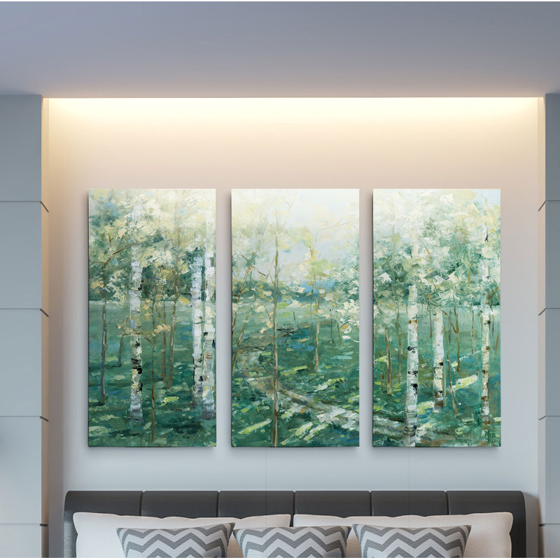 " Meadow Light " 3 - Pieces, 24" H x 36" W x 1.5" D