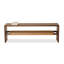 Banc en bois massif noyer foncé-1336808009