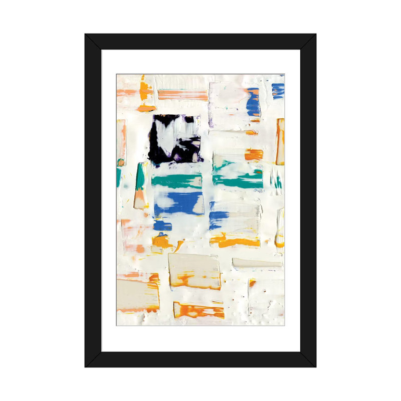 Tissage au panier i, H 24 po x l 16 po x P 1 po, Papier d'art encadré noir, Blanc