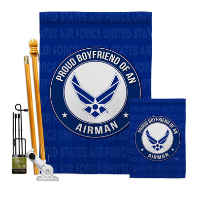 Double Sided 40'' H x 28'' W Polyester Flag Set