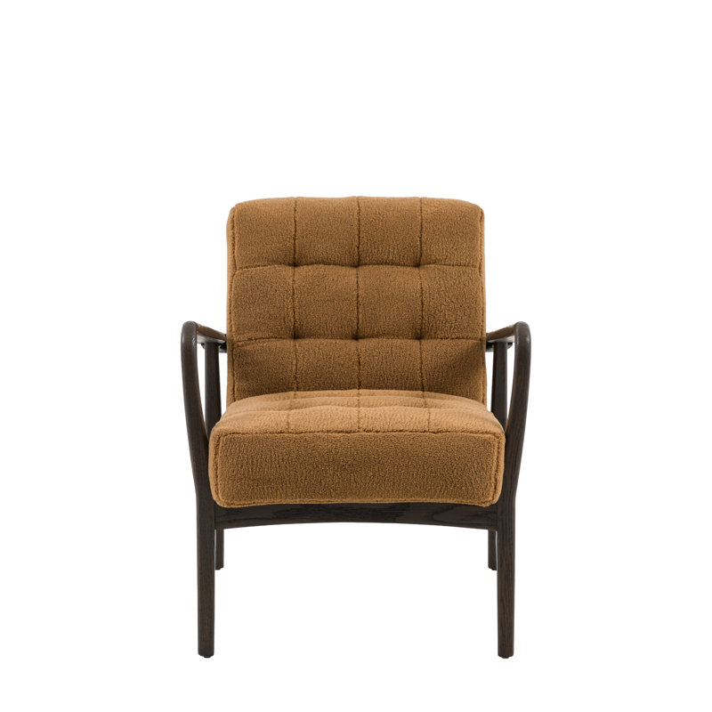 Upholstered Armchair, Yellow