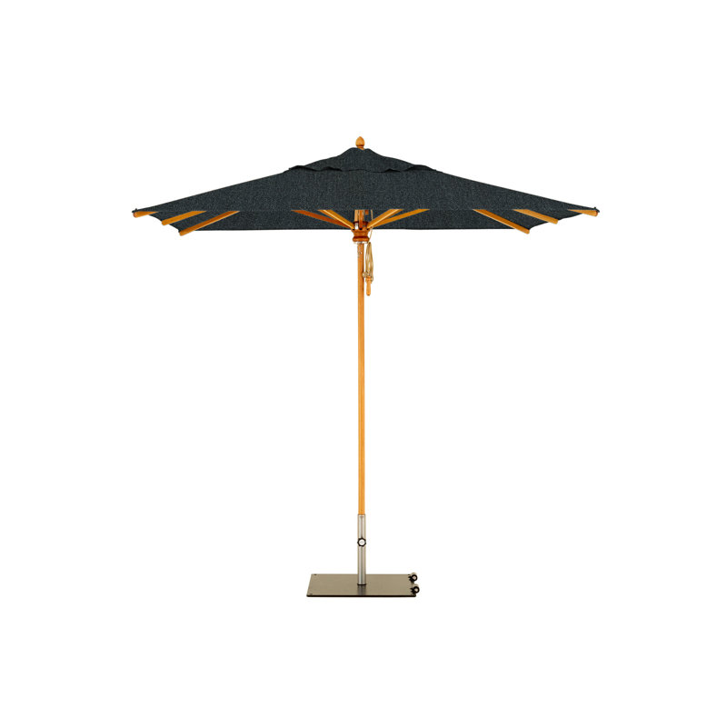 Safari 11.5' Square Umbrella, Square Metal Base with Wheels, 99.6" H x 114.17" W x 114.17" D, Tuscany