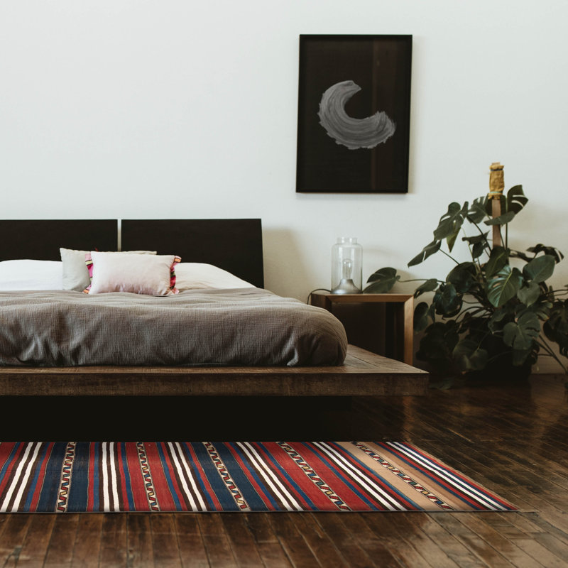 Boho Kilim rouge 4 pi 10 po x 9 pi 5 po