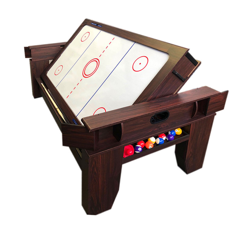 Table de billard et jeu de hockey sur coussin d'air 7 pi 2 en 1 BILLARDHOCKEY avec accessoires