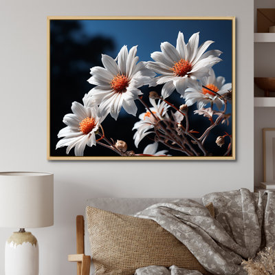 " White Daisies Field Sunrise II "
