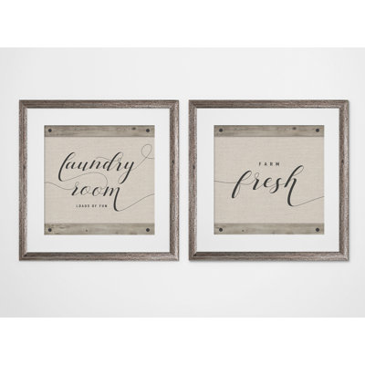 " Laundry Room " 2 - Pieces