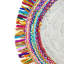 Tapis rond d'intérieur / extérieur multicolore tissé à la main-1876665932