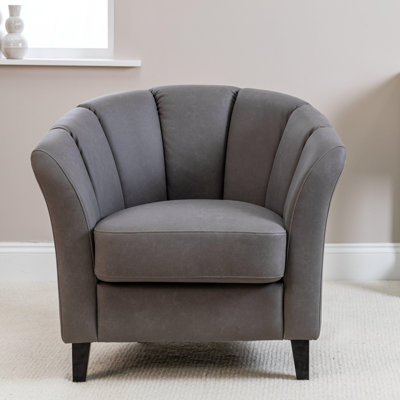 Sligo Upholstered Fabric Barrel Chair