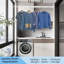 Séchoir à linge mural noir pliable-1010891222