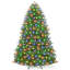 Arbre de Noël artificiel illuminé 6 pi avec 200 lumières DEL, support pliable, 8 modes d'éclairage, décoration de maison de vacances-621142440
