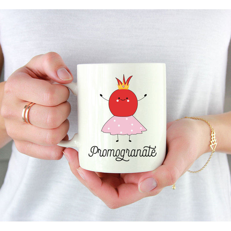 Ceramic Coffee Mug, Pomogranate