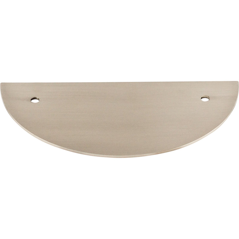 Half Circle  Backplate, Brushed Satin Nickel