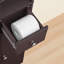 Armoire de rangement étroite pour salle de bain avec 2 portes, 1 tiroir, brun-558807396