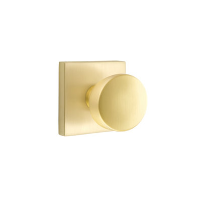 Ensemble de faux boutons Emtek avec rosette carrée et bouton Laurent