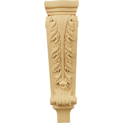 Grand corbeau pilastre Acanthus l 6 1/4 po x P 3 po x H 22 po (paquet de 2)
