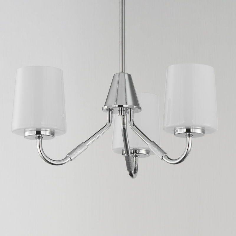 Durham-Mini Chandelier, Polished Chrome
