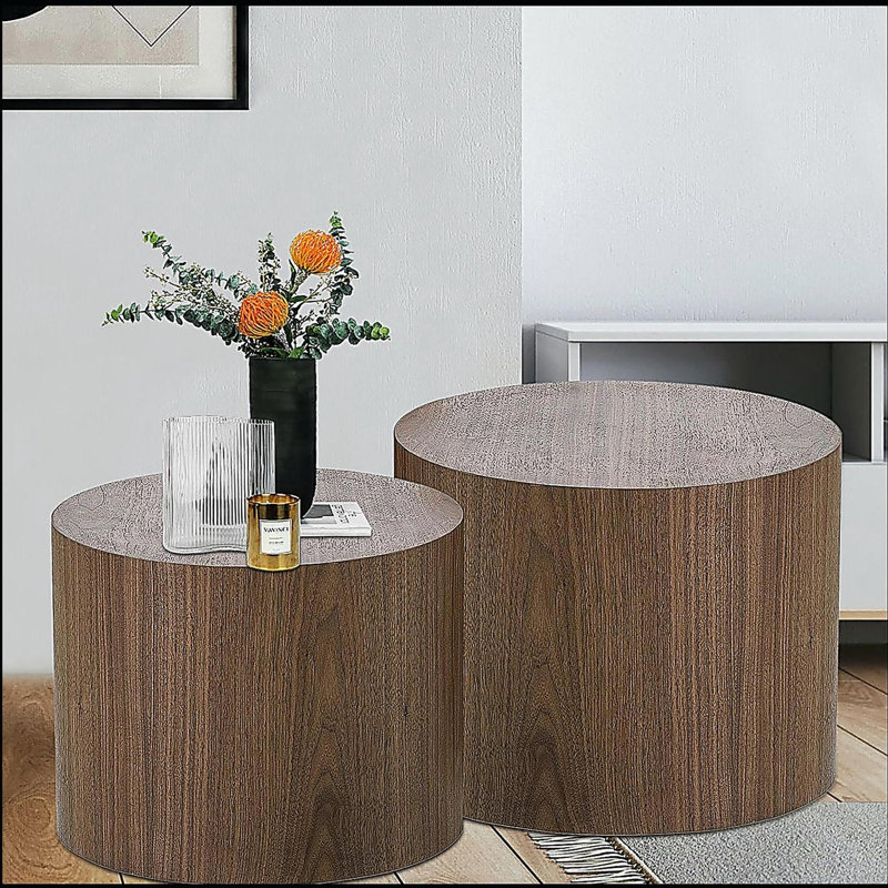 Panneau de fibres à densité moyenne avec placage en frêne / chêne / placage de noyer / table basse / table de bout / repose-pieds