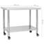 Birajbhushan Metal Prep Table