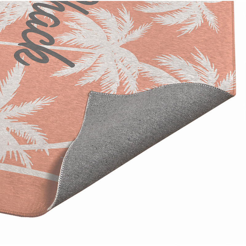 Paillasson Palm, Corail, L 60 po x L 84 po