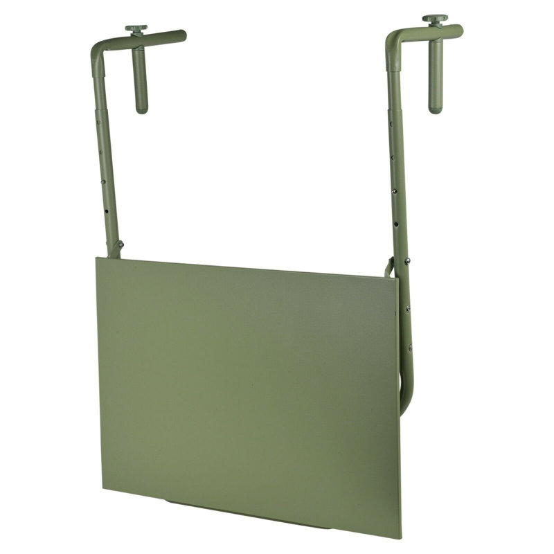 Swinson Square Metal Folding Outdoor Balcony Table , 60cm cm W 60cm cm D, Light Green