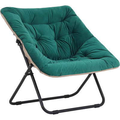 Soft Faux Fur Oversized Folding Accent Chair