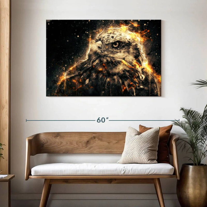 Majestic Eagle, 30" H x 45" W