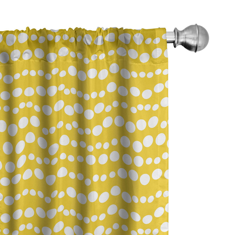 Bubble Semi-Sheer Rod Pocket Curtain Panel, 28" x 84"