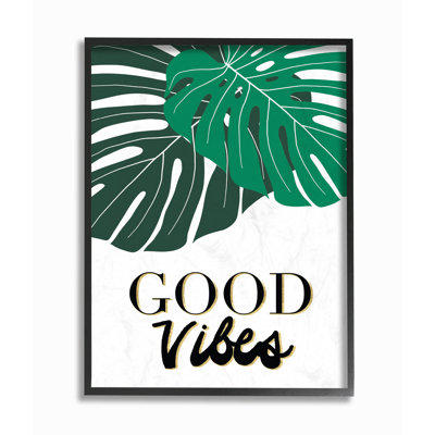 «Good Vibes Tropical Monstera», impression