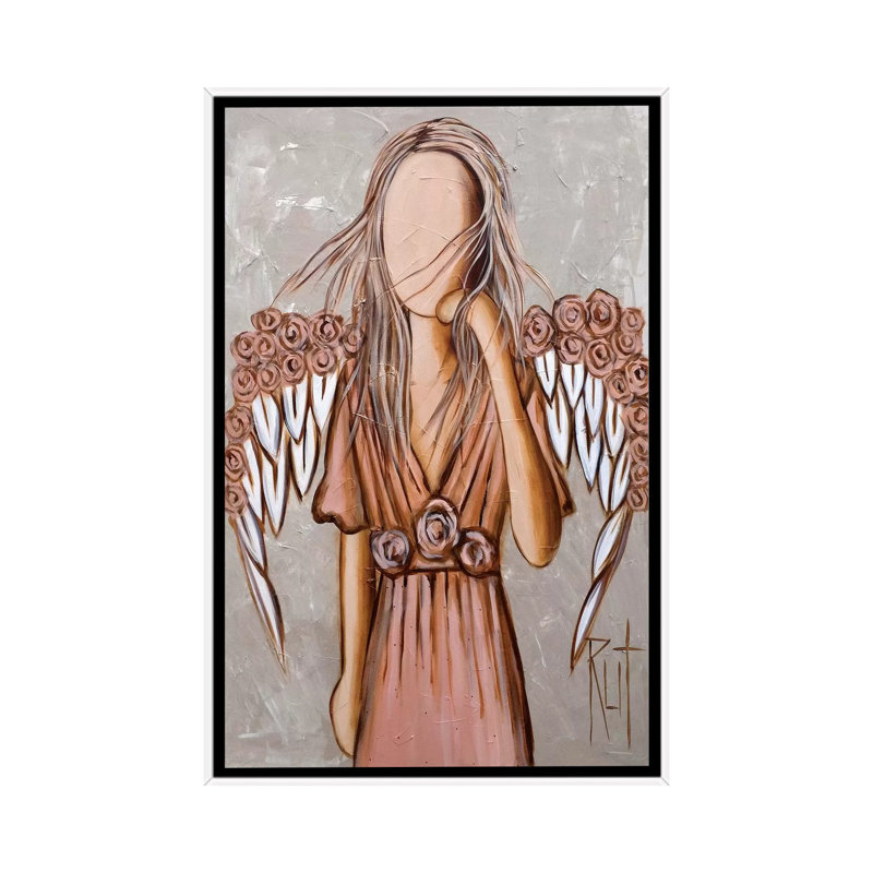 « Wing Crown » par rut art Creations, reproduction d’art, Toile blanche encadrée, Pas de tapis, H 26 po x l 18 po x 1,5 po