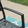 Alyah Powder Coated Steel Outdoor Stacking Dining Armchair