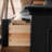 Black Solid Wood Shoe Storage Bench-713027070