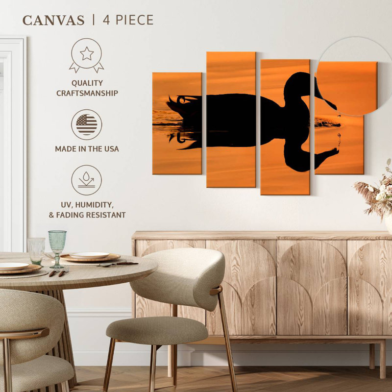 Silhouette de canard colvert Brampt, H 18 po x l 30 po