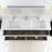 71'' Wall-Mounted Double Bathroom Vanity  With Integrated Composite Top-338061396