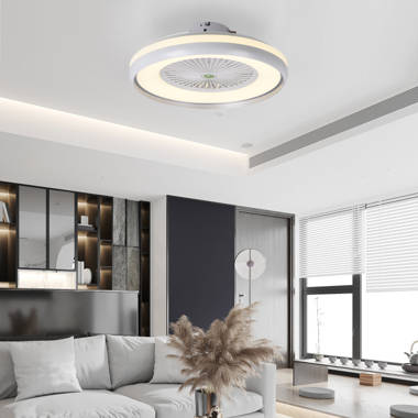 22 Ultra-thin LED Ceiling Fan Light Remote Control Flush Mount