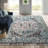Arkadijus Oriental Handmade Tufted Wool/Cotton Area Rug in Pink/Blue-1588124469