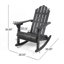 Chaise berçante Adirondack