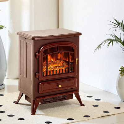 Poêle électrique autoportant 22 po Pensa avec protection contre la surchauffe des flammes DEL réalistes 750 W / 1500 W 16,25 po x 11 po x 21,5 po