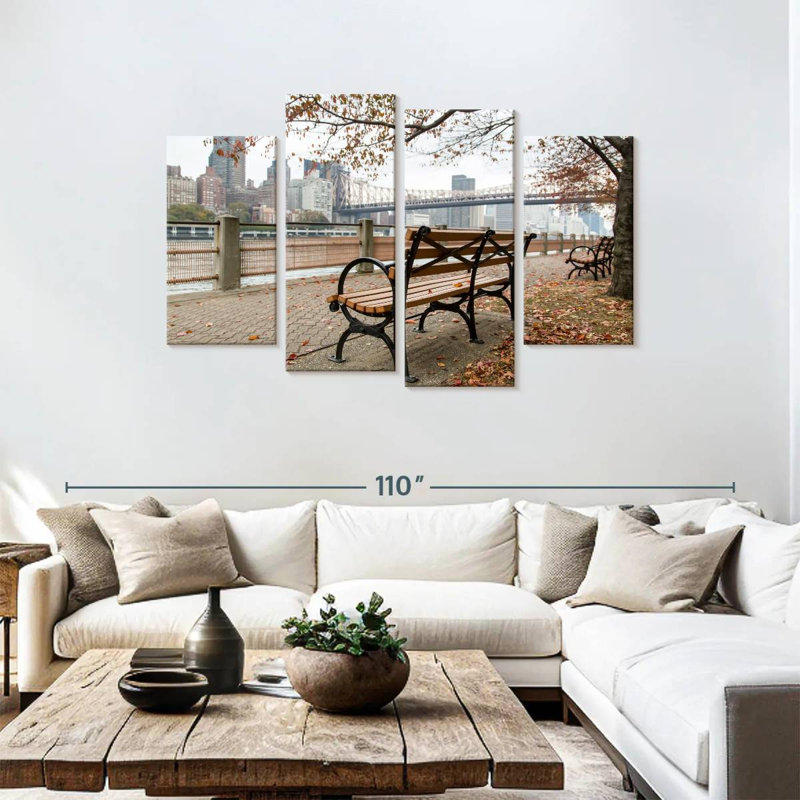 Banc de parc Sireci NYC, H 48 po x l 75 po
